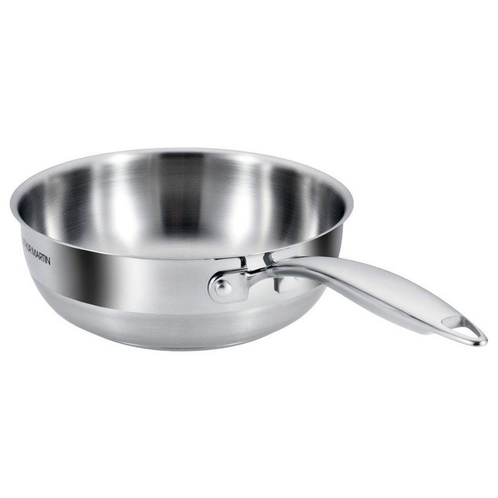 Sauteuse grand chef - ARTHUR MARTIN - AM4490 - Ø20 cm - Inox 18/10 - Tous feux dont induction