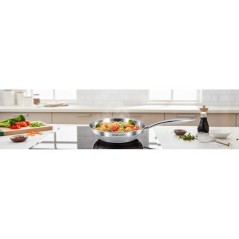 Poele grand chef - ARTHUR MARTIN - AM5336 - Ø20 cm - Inox 18/10 - Tou