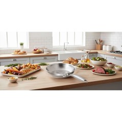 Poele grand chef - ARTHUR MARTIN - AM5336 - Ø20 cm - Inox 18/10 - Tou