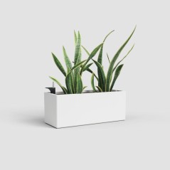 Jardiniere Rimini - ARTEVASI - 20 x 51 x H 20 cm - 17 L - Blanc