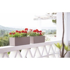 Jardiniere Rimini - ARTEVASI - 20 x 51 x H 20 cm - 17 L - Blanc