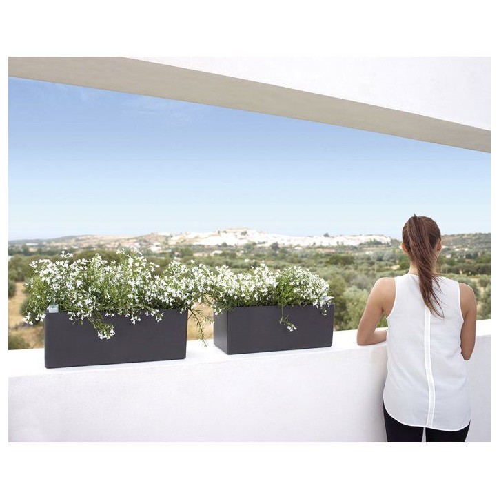 Jardiniere Rimini - ARTEVASI - 20 x 51 x H 20 cm - 17 L - Blanc Jardiniere Rimini - ARTEVASI - 20 x 51 x H 20 cm - 17 L - Blanc