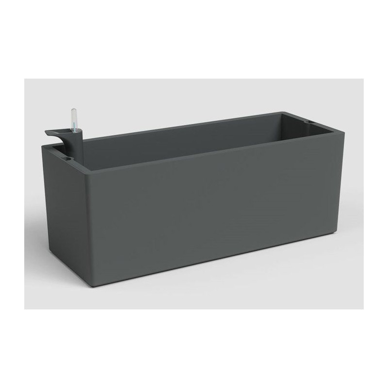 Jardiniere ARTEVASI Rimini - 20 x 51 x H 20 cm - 17 L - Gris anthracit