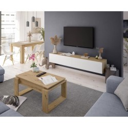 Table basse relevable - BALTIK - Rectangulaire - Chene - Sur pieds - 1