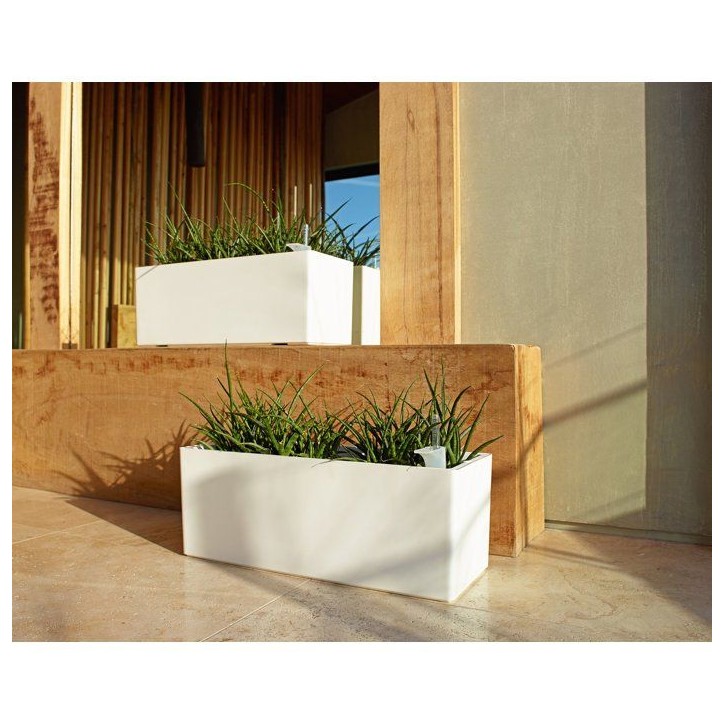 Jardiniere ARTEVASI Rimini - 20 x 51 x H 20 cm - 17 L - Gris anthracite - Design contemporain Jardiniere ARTEVASI Rimini - 20 x 51 x H 20 cm - 17 L - Gris anthracite - Design contemporain