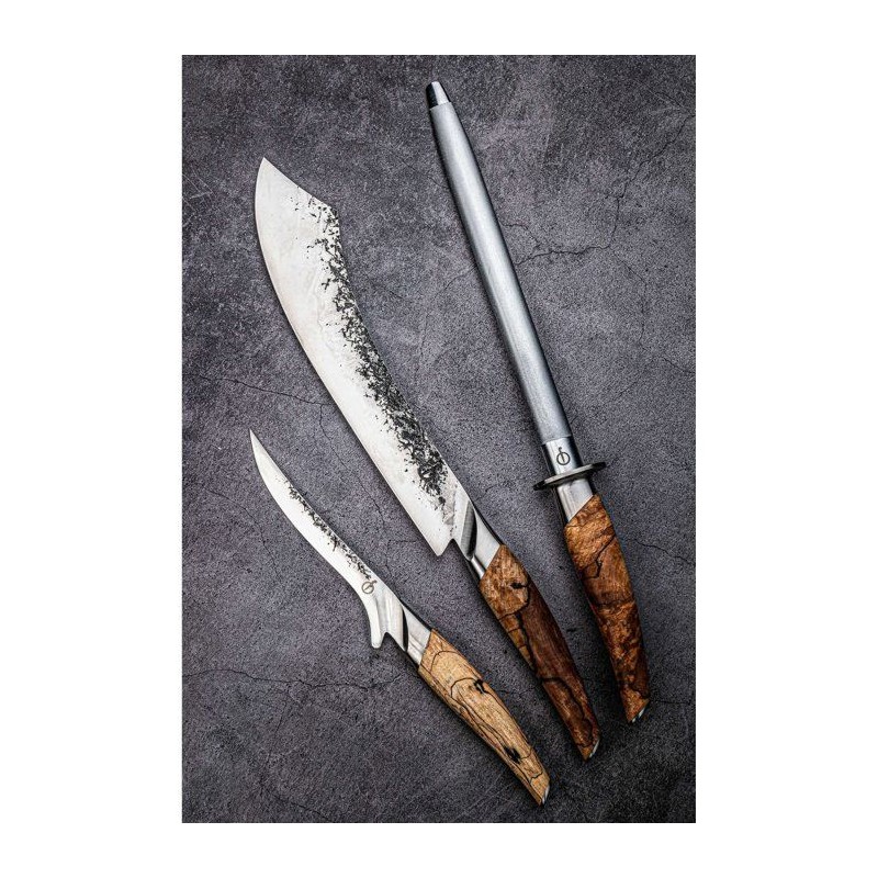 Fusil a aiguiser - FORGED - KATAI - Acier VG10 - Manche en bois de rac