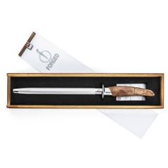 Fusil a aiguiser - FORGED - KATAI - Acier VG10 - Manche en bois de racine - L 43,5 cm