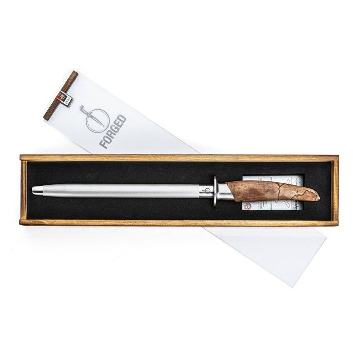 Fusil a aiguiser - FORGED - KATAI - Acier VG10 - Manche en bois de racine - L 43,5 cm Fusil a aiguiser - FORGED - KATAI - Acier VG10 - Manche en bois de racine - L 43,5 cm