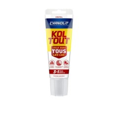 Colle de fixation et d'étanchéité - CYANOLIT - Cristal - Tube 125 m