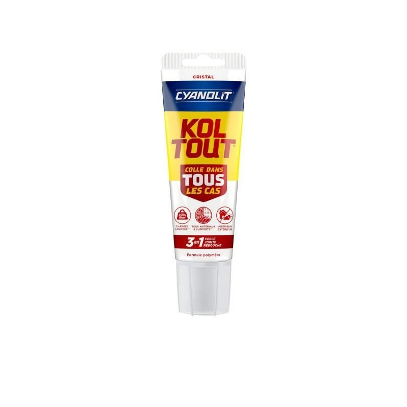 Colle de fixation et d'étanchéité - CYANOLIT - Cristal - Tube 125 m