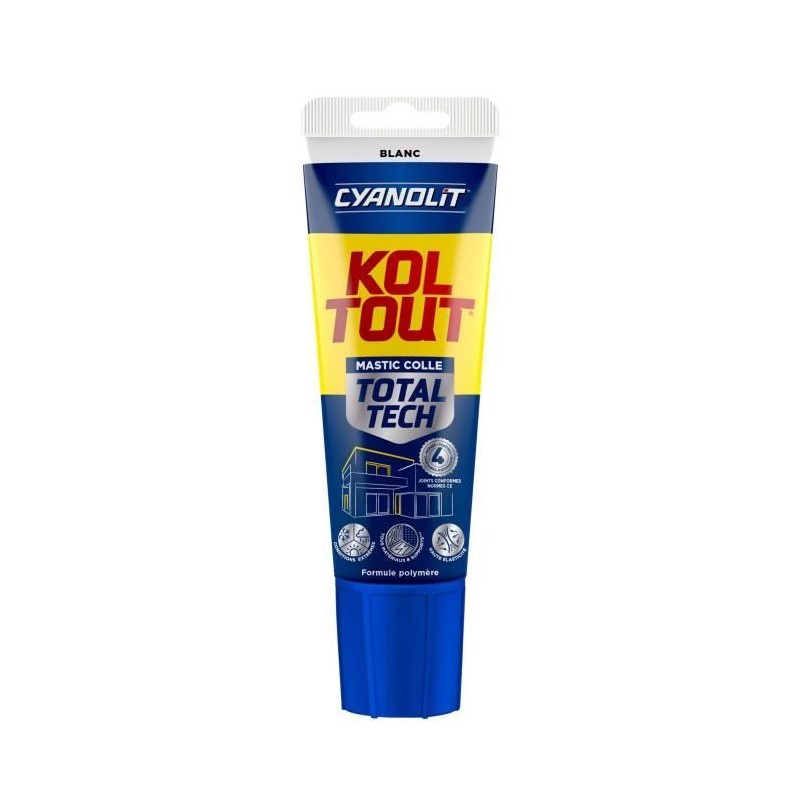Colle de fixation et d'étanchéité - CYANOLIT - Total tech - Blanc -