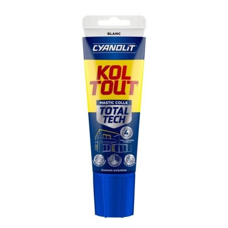 Colle de fixation et d'étanchéité - CYANOLIT - Total tech - Blanc -