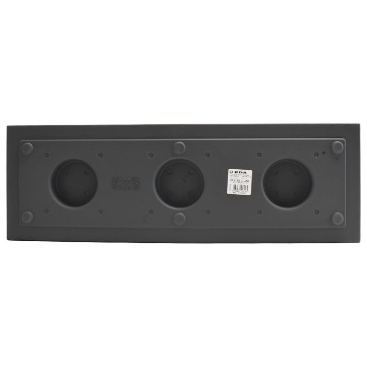 Balconniere - EDA - Volcania Up - 25 L - Intérieur/Extérieur - Décor Pierre - 59 x 19,5 x H. 22,8 cm - Gris Anthracite