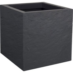 Pot de fleurs Carré 30 cm - EDA - Volcania Up - 21 L - Intérieur/Ext
