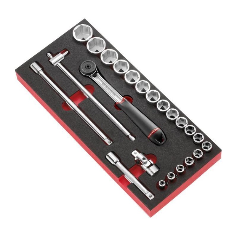 Module mousse douilles 1/2'' 6 pans métriques S.161B - FACOM - MODM.S