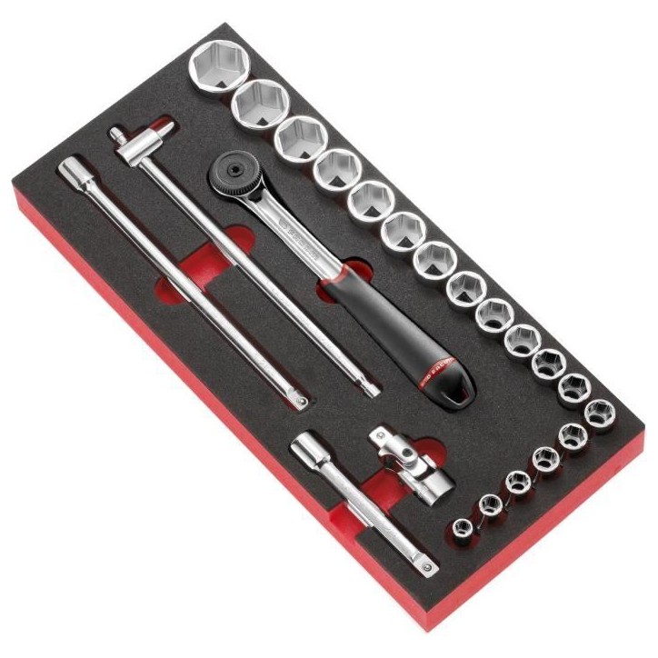 Module mousse douilles 1/2'' 6 pans métriques S.161B - FACOM - MODM.S1APB