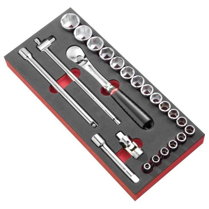 Module mousse douilles 1/2'' 6 pans métriques S.161B - FACOM - MODM.S1APB