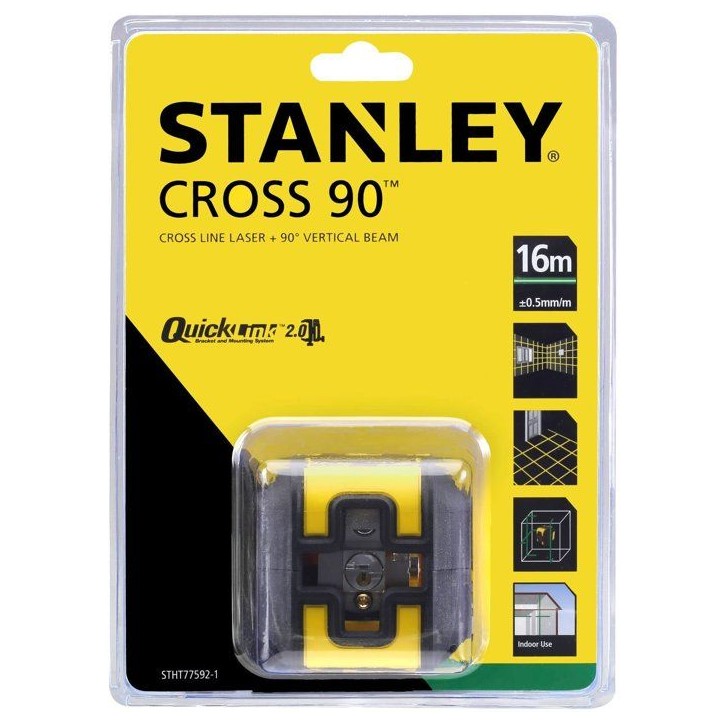 Niveau Laser Croix + Equerrage - STANLEY - STHT77592-1 - piles - vert Niveau Laser Croix + Equerrage - STANLEY - STHT77592-1 - piles - vert