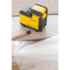 Niveau Laser 360° Cross360 - STANLEY - STHT77594-1 - piles - vert