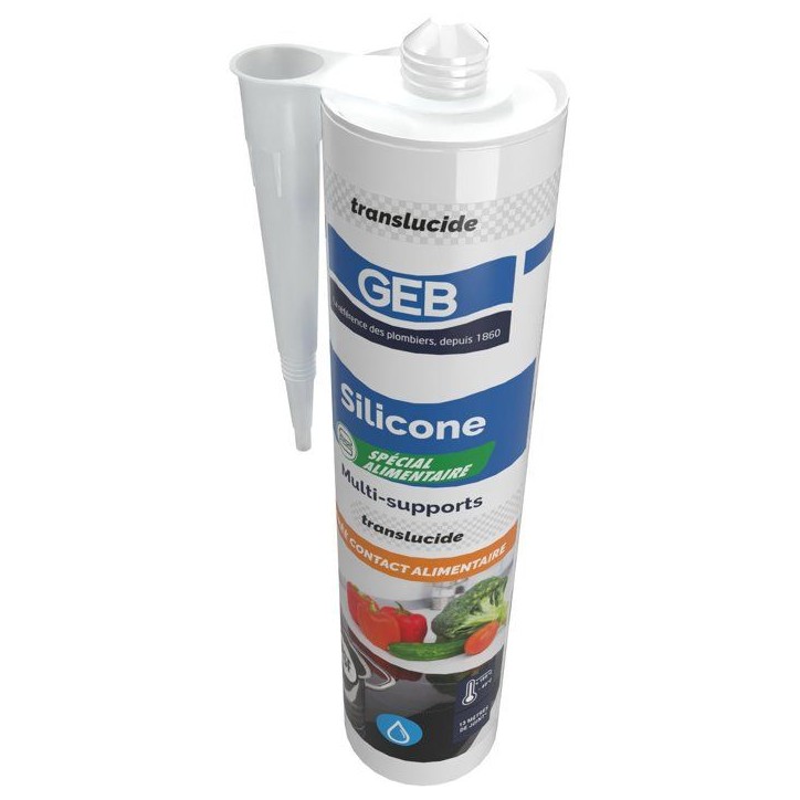 Silicone spécial alimentaire - GEB - Translucide - 310 ml Silicone spécial alimentaire - GEB - Translucide - 310 ml