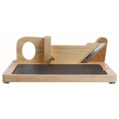 Guillotine a saucisson - LIVOO - MEC127 - En hévéa et plateau en ard