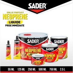 Colle contact néoprene liquide extra forte - SADER - Tous matériaux
