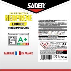 Colle contact néoprene liquide extra forte - SADER - Tous matériaux