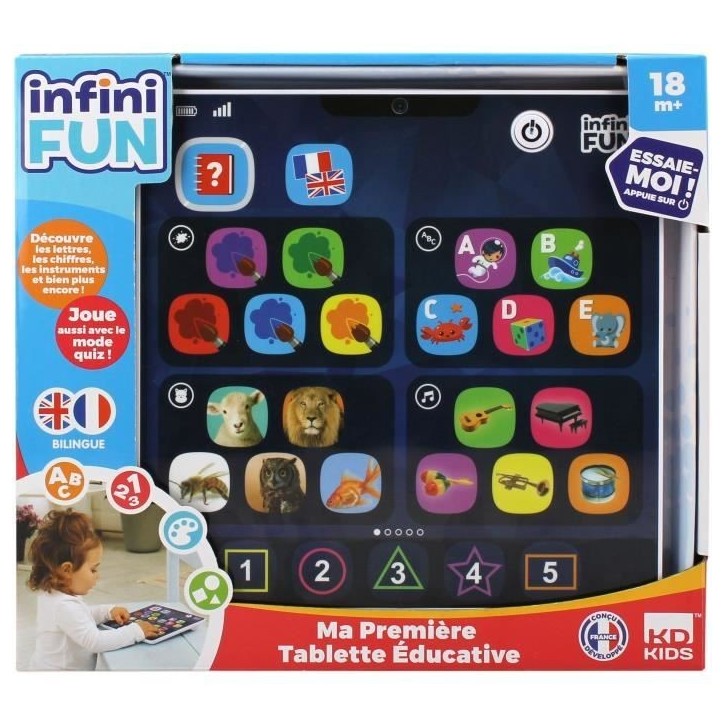 Tablette Éducative - KD - Ma 1ere Tablette Éducative - Extra plate et légere pour les premiers apprentissages Tablette Éducative - KD - Ma 1ere Tablette Éducative - Extra plate et légere pour les premiers apprentissages