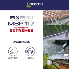 Mastic colle - BOSTIK - Fixpro MSP 117 - Conditions extremes - Intéri