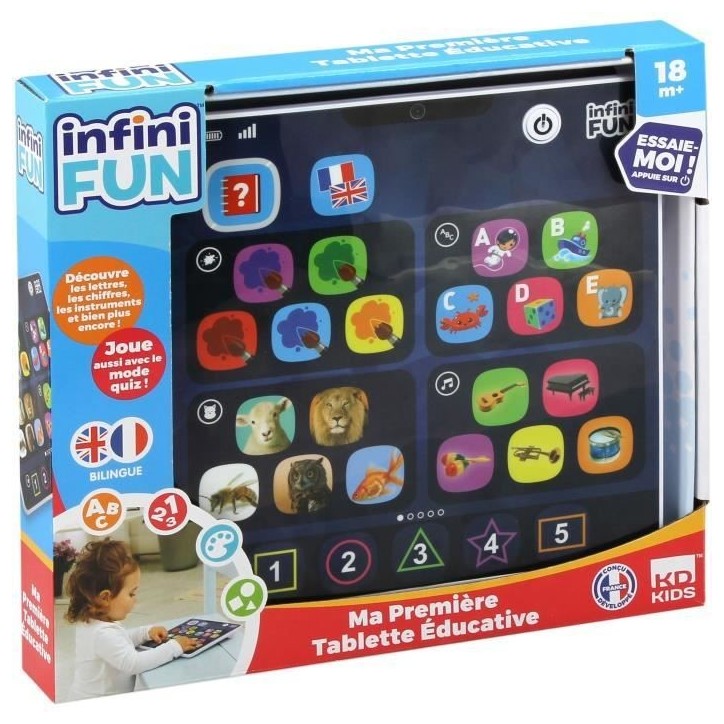 Tablette Éducative - KD - Ma 1ere Tablette Éducative - Extra plate et légere pour les premiers apprentissages Tablette Éducative - KD - Ma 1ere Tablette Éducative - Extra plate et légere pour les premiers apprentissages