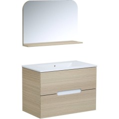 Ensemble meuble de salle de bain - Vasque - Bois - L80 x P45 x H55 cm