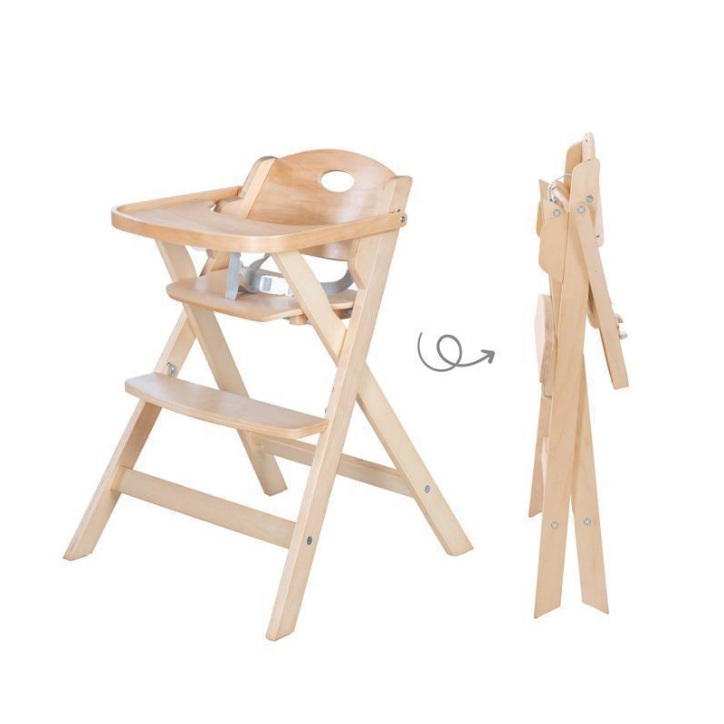 Chaise haute pliable - ROBA - FOLD UP SMART - Plateau repas + harnais