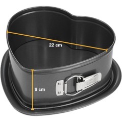 Moule coeur a fond amovible - BIRKMANN - EASY BAKING - Acier carbone -