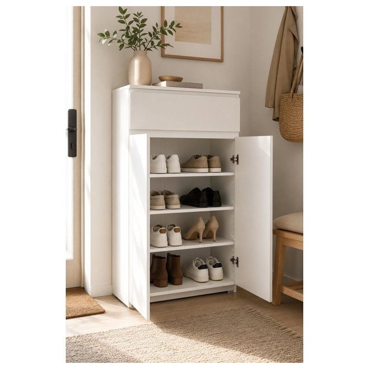 Meuble a chaussures - IMAGE 3 - 12 paires - 80 x 40 x 131 cm Meuble a chaussures - IMAGE 3 - 12 paires - 80 x 40 x 131 cm