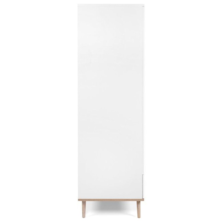 Armoire de chambre - GÖTEBORG 61 - Chene sonoma / Blanc - 2 portes battantes - 90 x 55 x 180 cm Armoire de chambre - GÖTEBORG 61 - Chene sonoma / Blanc - 2 portes battantes - 90 x 55 x 180 cm
