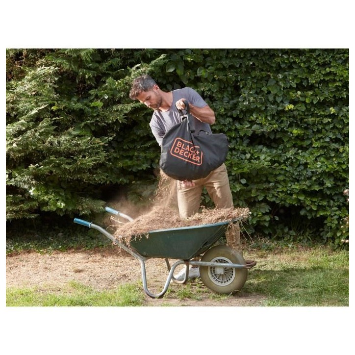 Aspirateur souffleur broyeur sans fil BLACK+DECKER - BCBLV3625L1-QW - 36V - Avec batterie 36 V - Sac 45L Aspirateur souffleur broyeur sans fil BLACK+DECKER - BCBLV3625L1-QW - 36V - Avec batterie 36 V - Sac 45L