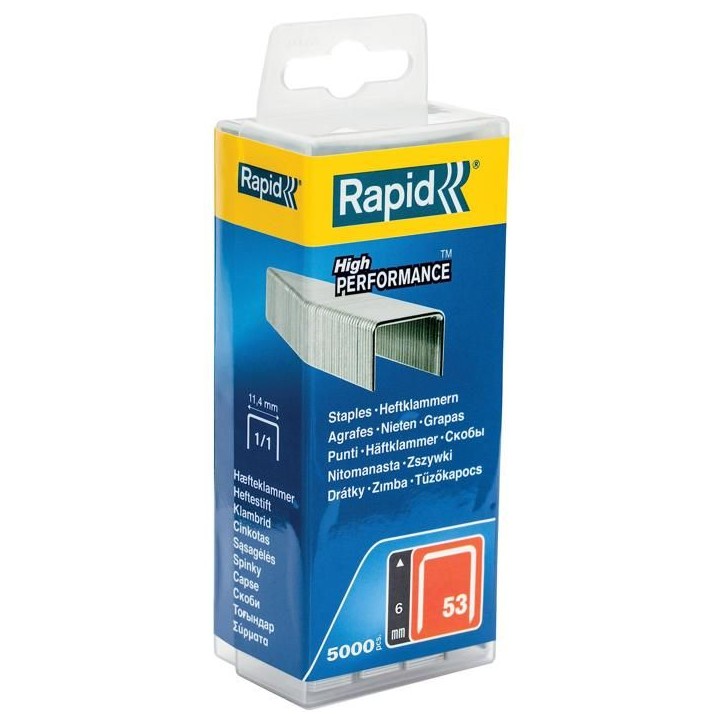 RAPID 5000 agrafes n°53 Rapid Agraf 6mm