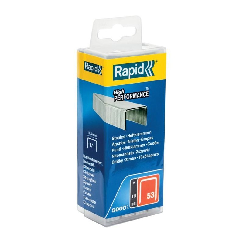 RAPID 5000 agrafes n°53 Rapid Agraf 10mm