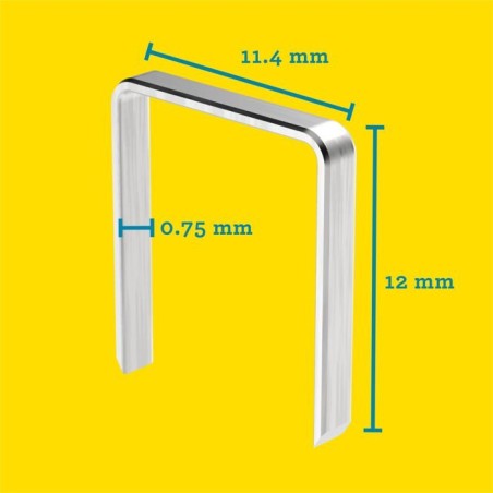 RAPID 5000 agrafes n°53 Rapid Agraf 12mm