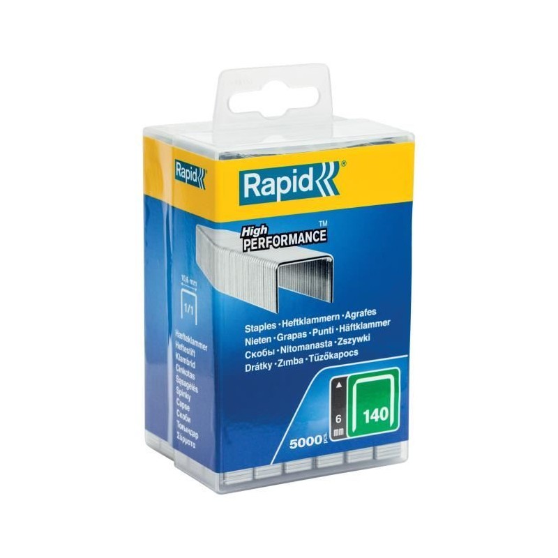 Agrafes en fil plat - RAPID - N°140/06mm - Pour isolation et bricolag