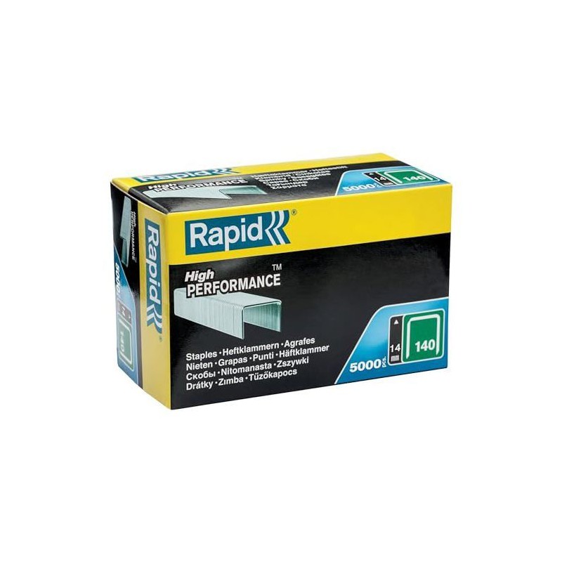 Agrafes en fil plat n° 140 8mm boîte de 5000 - RAPID - 40303089