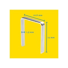 Agrafes en fil plat n° 140 12mm boîte de 5000 - RAPID - 40303091
