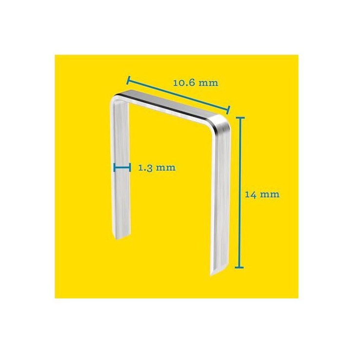 Agrafes en fil plat n° 140 14mm boîte de 5000 - RAPID - 40303092 Agrafes en fil plat n° 140 14mm boîte de 5000 - RAPID - 40303092