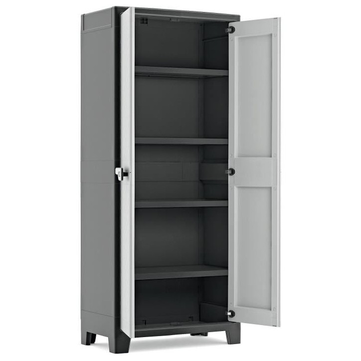 Armoire haute - KETER - TITAN - 44 x 80 x 182 cm - Gris Armoire haute - KETER - TITAN - 44 x 80 x 182 cm - Gris