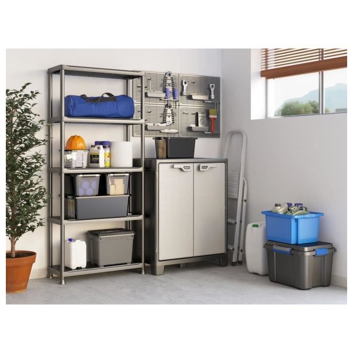 Armoire basse - KETER - TITAN - 44 x 80 x 100 cm - Gris Armoire basse - KETER - TITAN - 44 x 80 x 100 cm - Gris