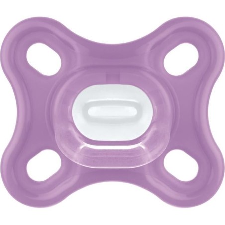 MAM Comfort Sucette Physiologique +0m Rose Lot de 2 + Boîte de Conservation