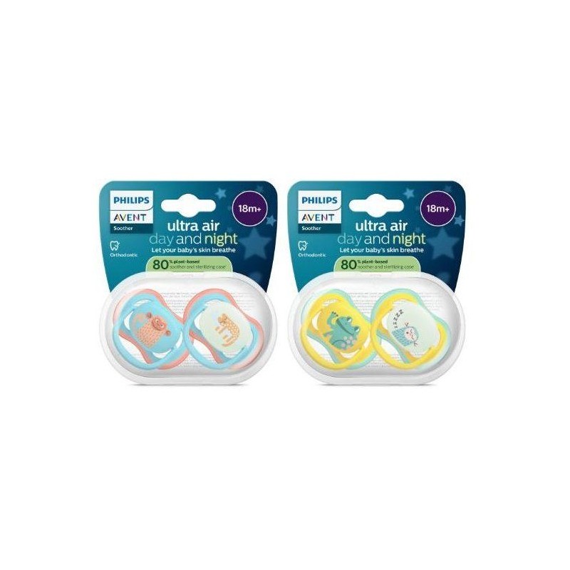 Lot de 4 sucettes Pacifier ultra air - PHILIPS AVENT - SCF087/27 - Jou