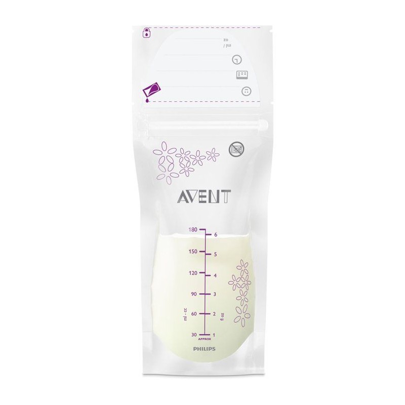 Sachets de conservation – PHILIPS AVENT – SCF603/25 – Lot de 50