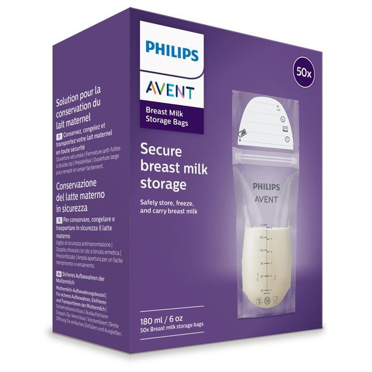 Sachets de conservation – PHILIPS AVENT – SCF603/25 – Lot de 50 Sachets de conservation – PHILIPS AVENT – SCF603/25 – Lot de 50