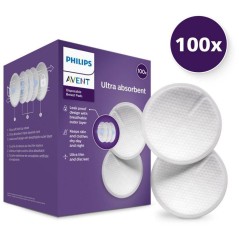 Coussinets d'allaitement – PHILIPS AVENT – SCF254/13 – Jetables – 100?pieces